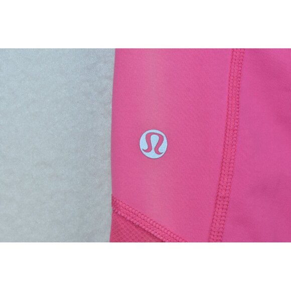Lululemon Run Pace Women's Size 8 Crop Wee Are From Space Parfait Pink -Flaws- - Picture 10 of 15